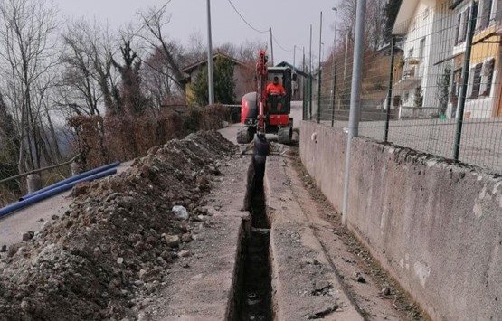 Nuovo acquedotto ad Antole di Belluno.